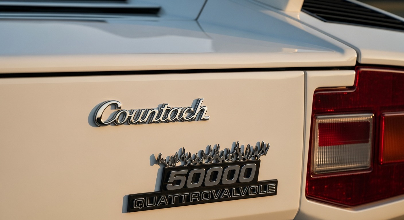 Countach 5000 QV Badge Detail